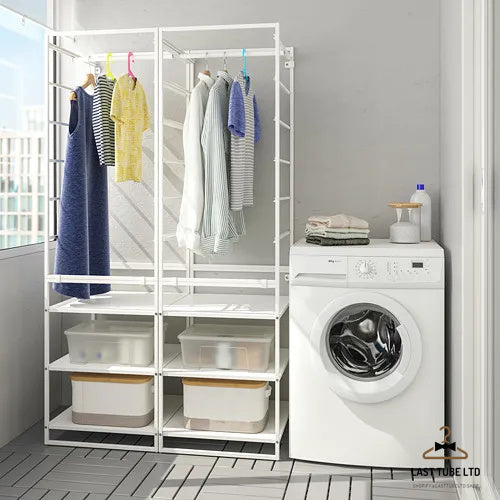 LAST TUBE wardrobe combination, white, 99x51x173 cm